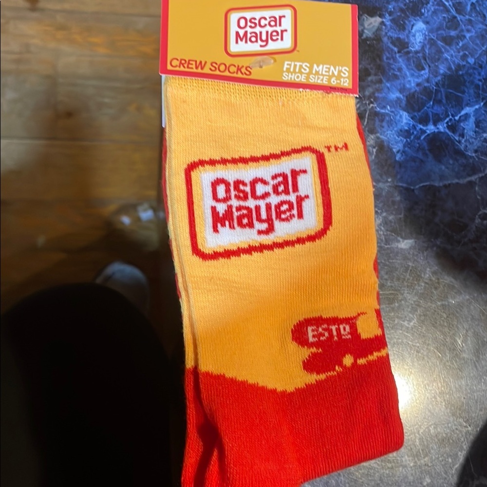 Vibrant Red and Yellow Casual Socks